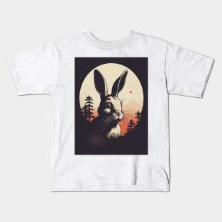 Rabbit 3 - Japanese Old Vintage Kids T-Shirt